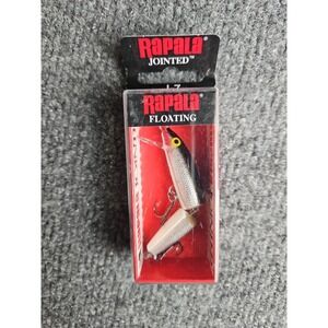 Rapala J-7 Jointed Wobbler Fishing Lure, Floating,  Silver,New In Package (C)